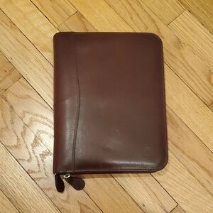 Franklin Covey Brown Leather Binder